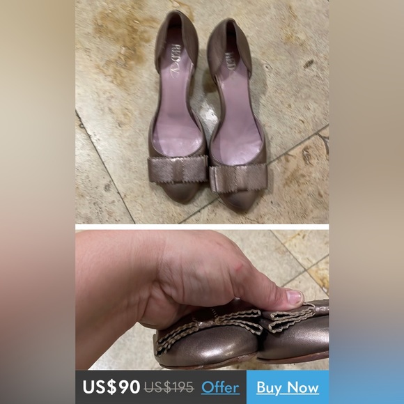 REDUCED!!Valentino Red V d’Orsay kitten heels shoes - Picture 13 of 17